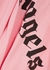 Pink logo-print cotton T-shirt - Palm Angels