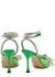 Double Bow 100 green embellished PVC pumps - MACH & MACH