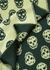 Green skull-intarsia wool scarf - Alexander McQueen