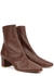 Sofia 65 brown leather ankle boots - BY FAR