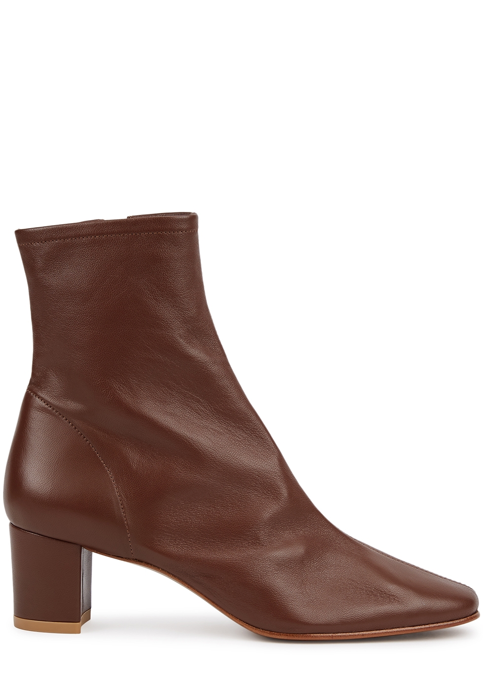Sofia 65 brown leather ankle boots