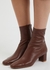 Sofia 65 brown leather ankle boots - BY FAR