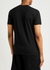 Black logo-print cotton T-shirt - MOSCHINO