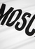 White logo-print cotton T-shirt - Moschino
