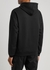 Black logo hooded cotton sweatshirt - MOSCHINO