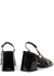 75 black patent leather slingback pumps - Gucci