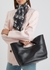 The Bow Small black leather top handle bag - Alexander McQueen