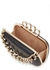 Four Ring black leather clutch - Alexander McQueen