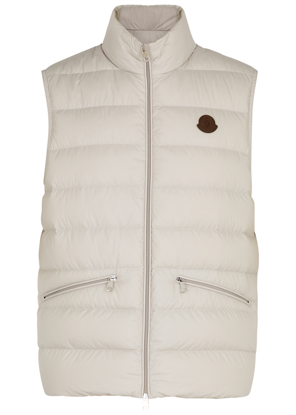 Moncler Treompan stone quilted shell gilet - Harvey Nichols