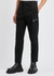 Black tapered twill trousers - Moncler