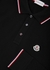 Black logo piqué cotton polo shirt - Moncler