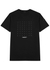Black printed cotton T-shirt - Moncler