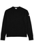 Black ribbed wool-blend jumper - Moncler