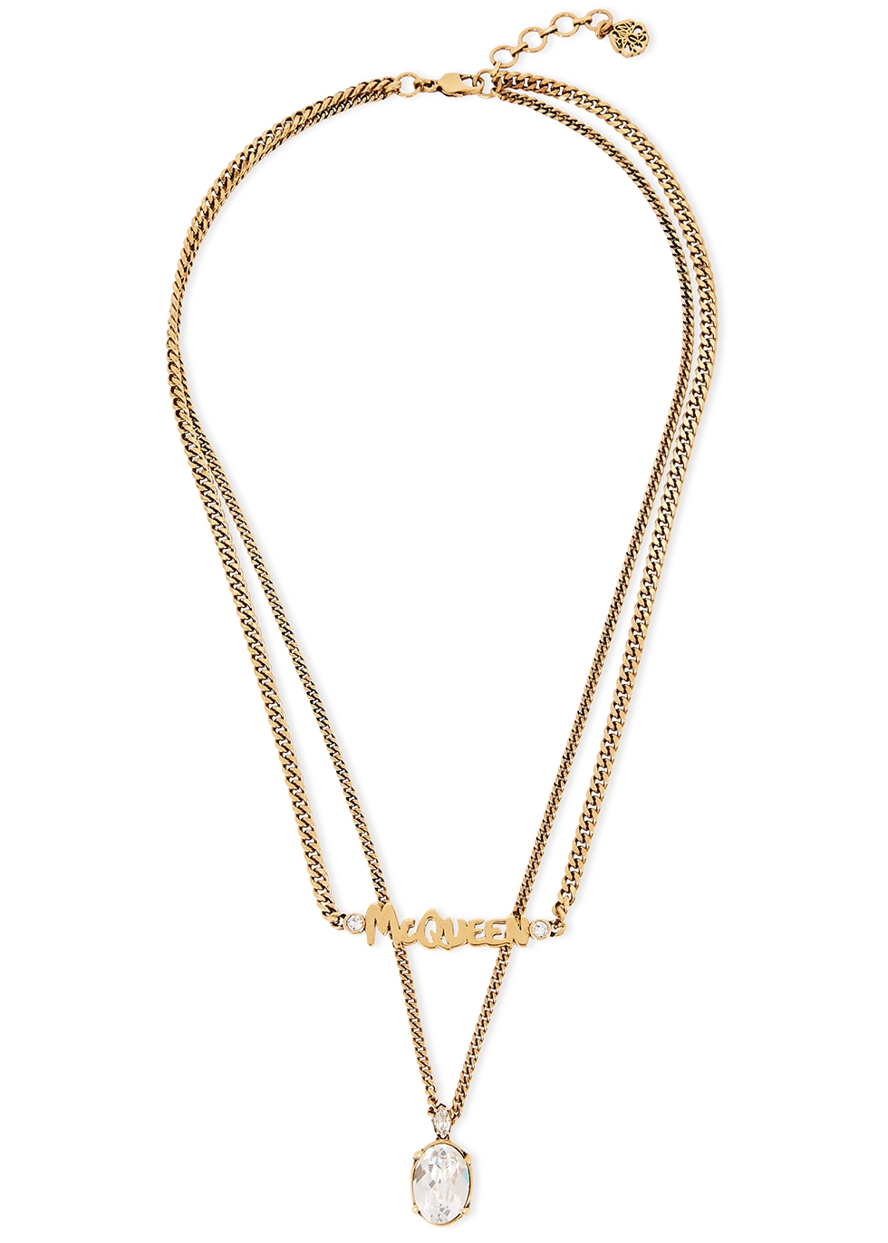 Alexander McQueen Gold-tone layered chain necklace