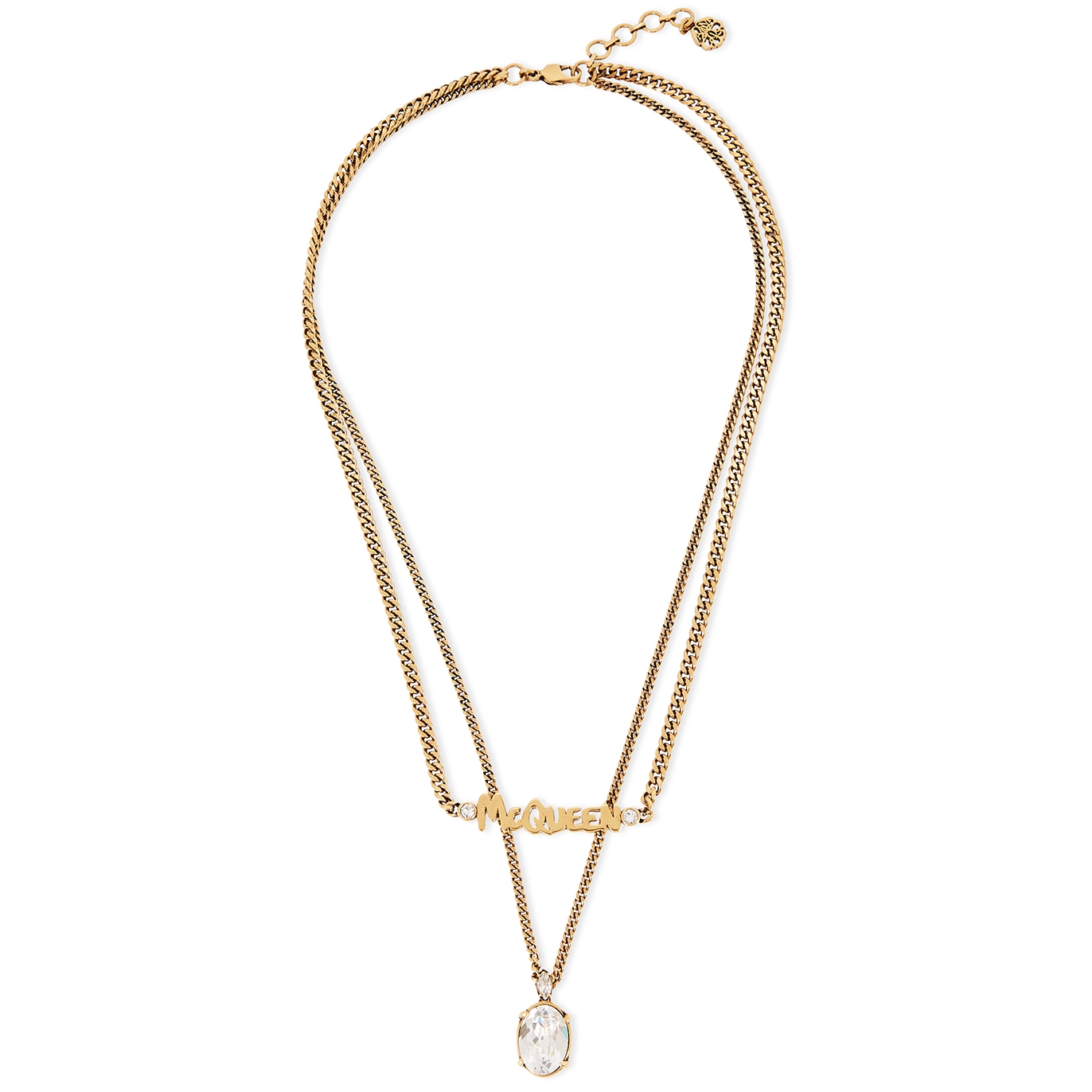 Alexander McQueen Gold-tone Layered Chain Necklace