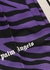 Zebra-jacquard cropped jersey track pants - Palm Angels
