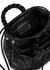 Bombon medium black leather cross-body bag - Hereu