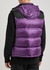 Ophrys purple quilted shell gilet - Moncler