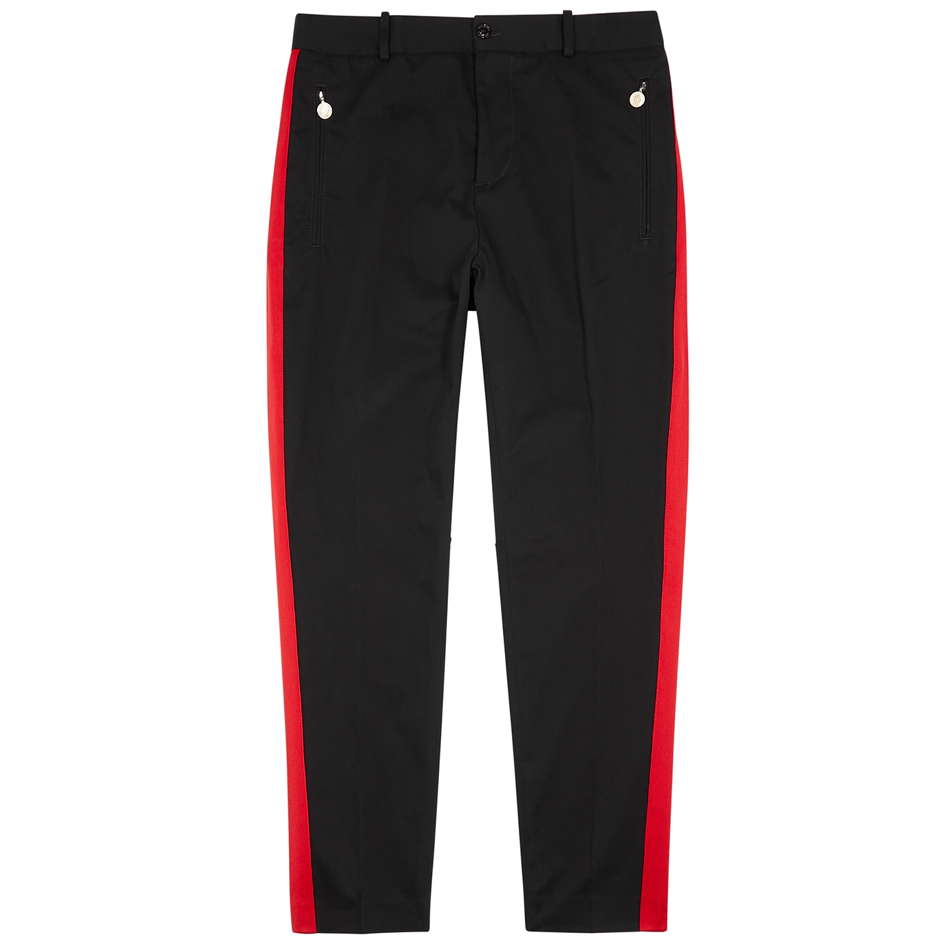 Moncler Striped Stretch-cotton Trousers - Black - W34