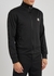 Black stud-embellished jersey track jacket - Moncler