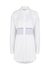 White logo cotton-poplin shirt dress - Alexander Wang