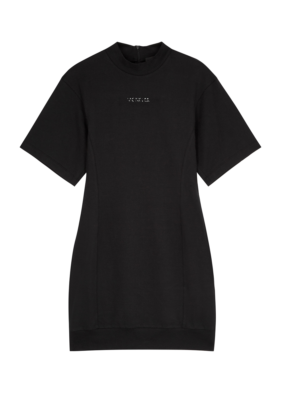 Moncler Black stretch-cotton dress - Harvey Nichols