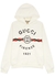 Cream logo hooded cotton sweatshirt - Gucci