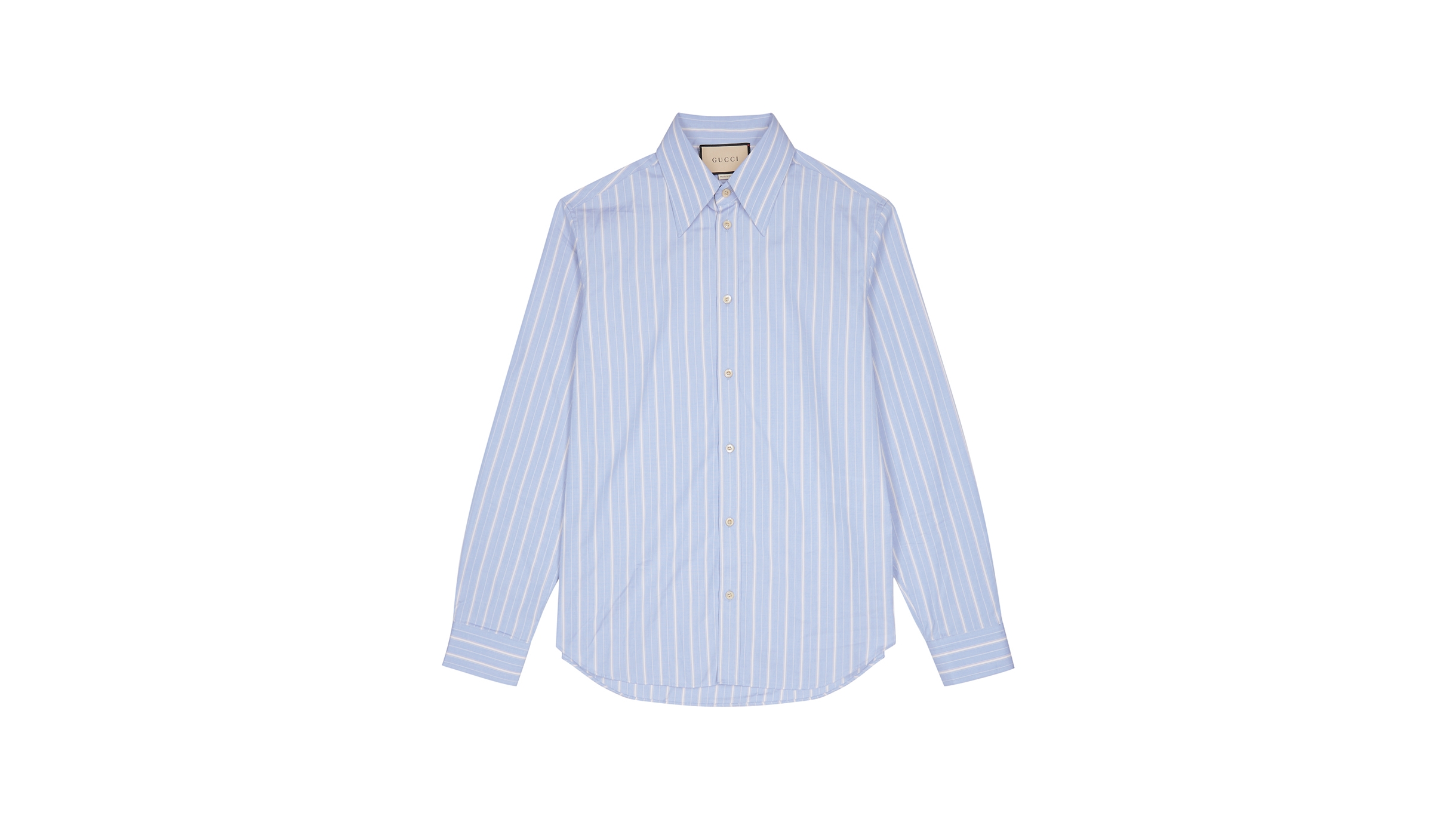 Gucci Blue striped cotton-poplin shirt - Harvey Nichols