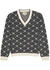 Monochrome intarsia cotton-blend jumper - Gucci