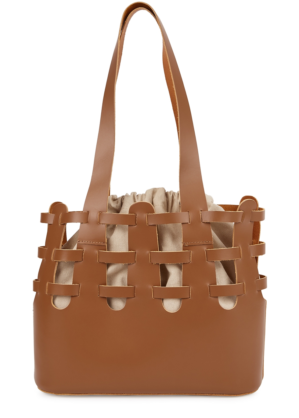 Ancient Greek Bags Basket medium brown leather shoulder bag - Harvey ...