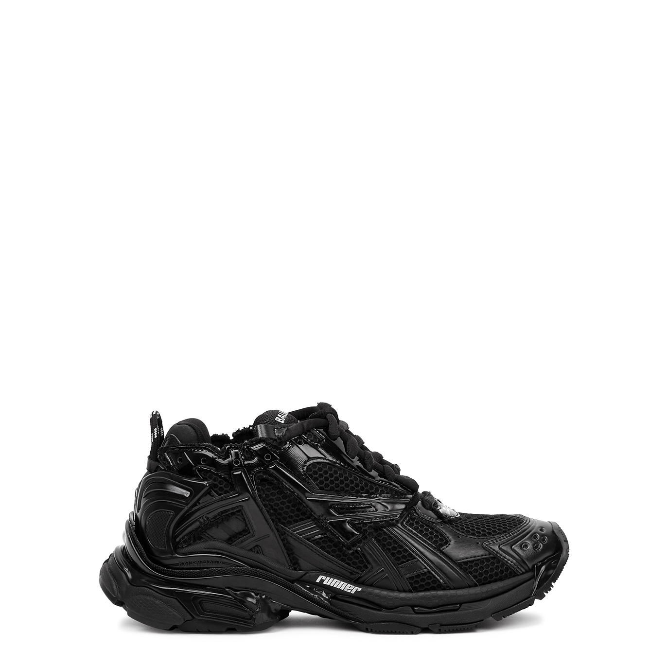 Balenciaga Runner Black Panelled Sneakers - 9