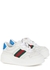 KIDS White panelled leather sneakers (IT20-IT26) - Gucci