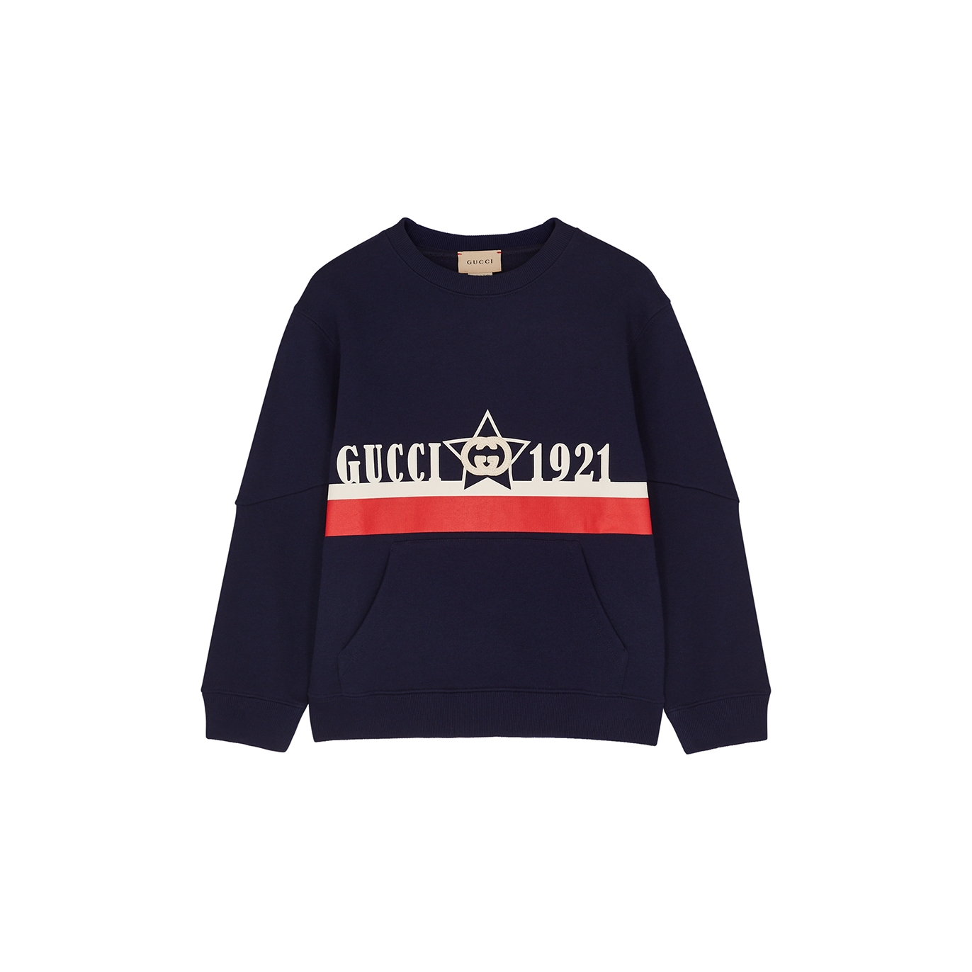 Gucci Kids Navy Logo Cotton Sweatshirt - Navy & Other - 10 Years