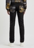 Black printed slim-leg jeans - Versace Jeans Couture