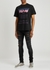 Black printed cotton T-shirt - Versace Jeans Couture