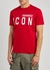 Icon red logo-print cotton T-shirt - Dsquared2