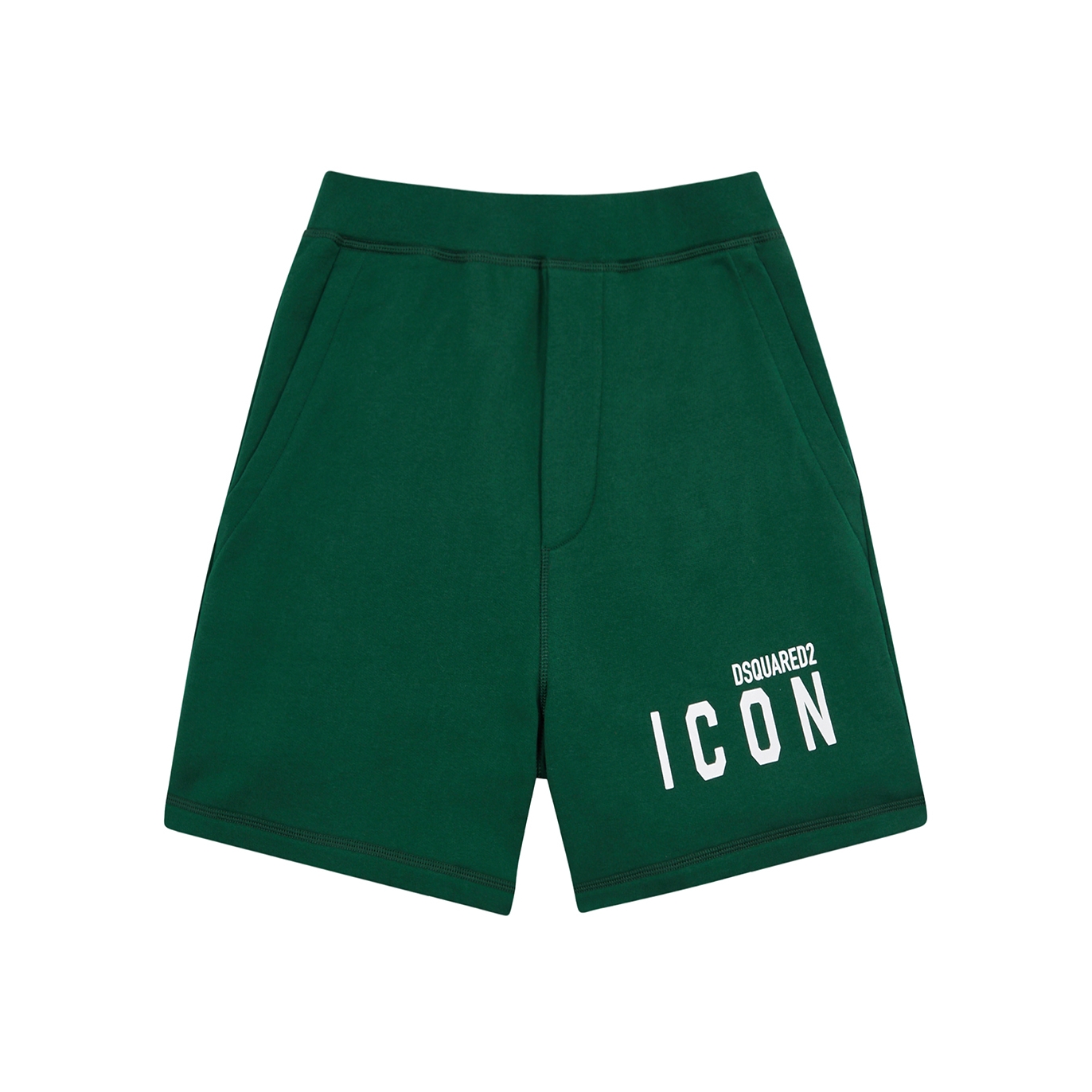 Dsquared2 Icon Green Cotton Shorts - S