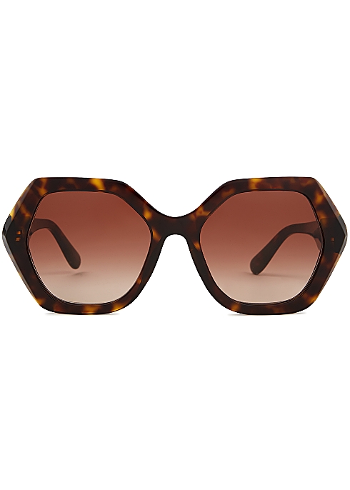 Dolce & Gabbana Tortoiseshell hexagon-frame sunglasses - Harvey Nichols