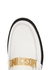 White logo leather loafers - MOSCHINO