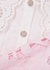 KIDS Pink embroidered cotton dress - Self-Portrait