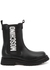 Black logo leather Chelsea boots - MOSCHINO
