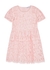KIDS Pink ruffled guipure lace dress - Self-Portrait