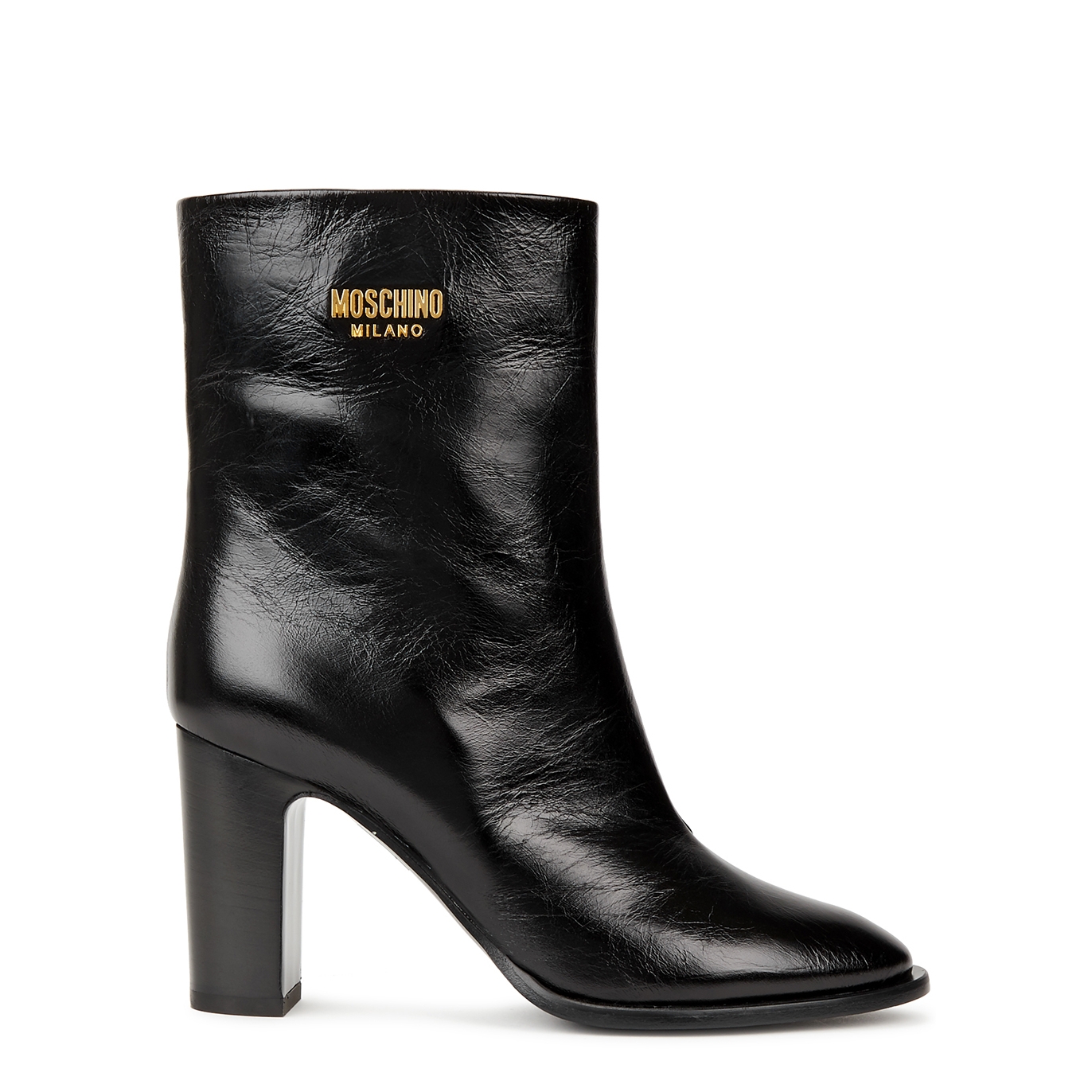 MOSCHINO MOSCHINO 90 LEATHER ANKLE BOOTS