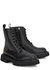 Logo leather ankle boots - MOSCHINO