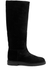 Shearling-lined suede knee-high boots - Legres