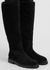 Shearling-lined suede knee-high boots - Legres