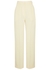 Lania cream wide-leg trousers - Nanushka