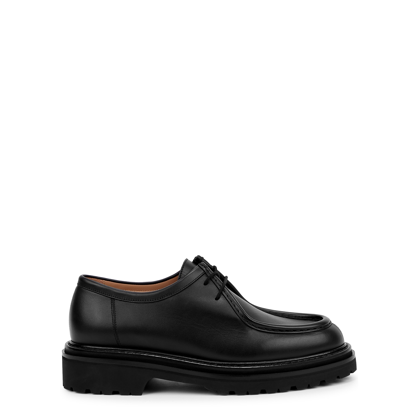 Legres Leather Derby Shoes - Black - 6