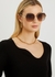 Gold-tone oversized sunglasses - Tiffany & Co.