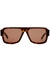 Tortoiseshell D-frame sunglasses - Prada